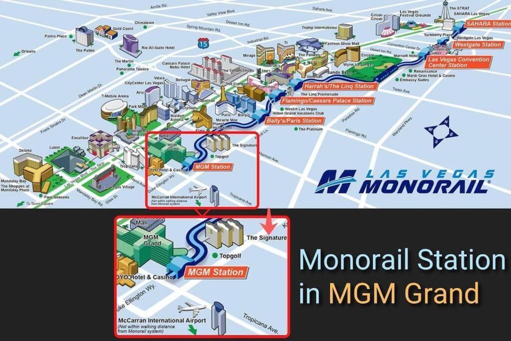 8th Flr Mgm Signature Studio, Strip View, No Fee Apartment *